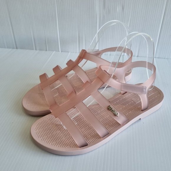 Melissa Sun Rodeo Light Pink Open Toe Jelly Sandals Size 9 - Picture 2 of 8